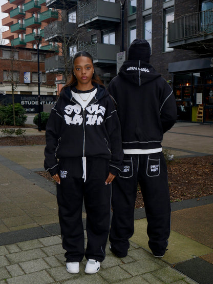 BLACKOUT TRACKSUIT SET