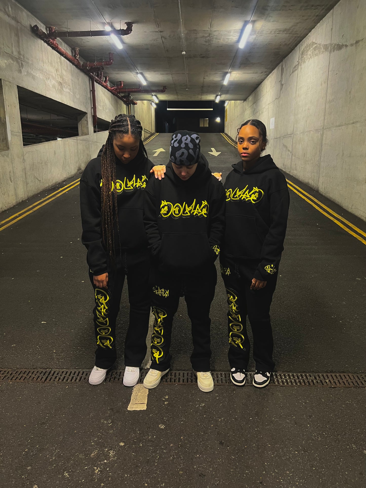 Black Y/B Tracksuit Set