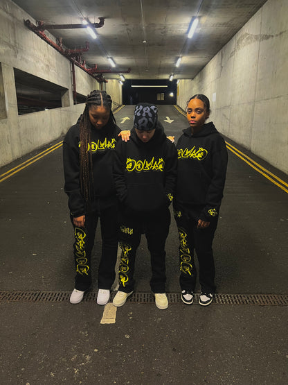 Black Y/B Tracksuit Set