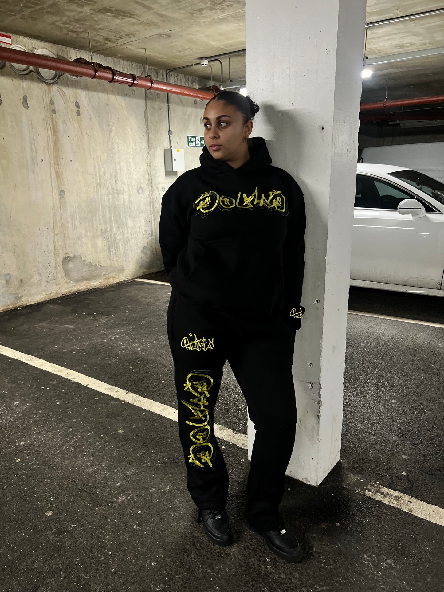 Black Y/B Tracksuit Set