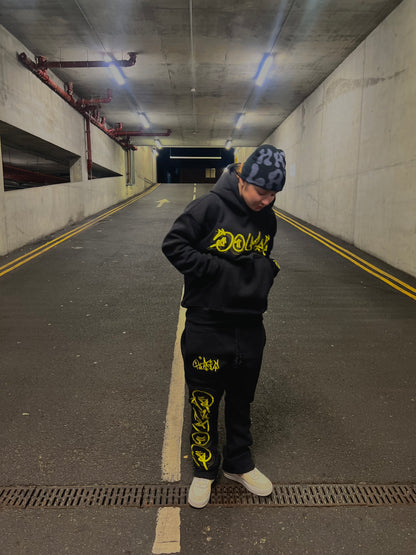 Black Y/B Tracksuit Set